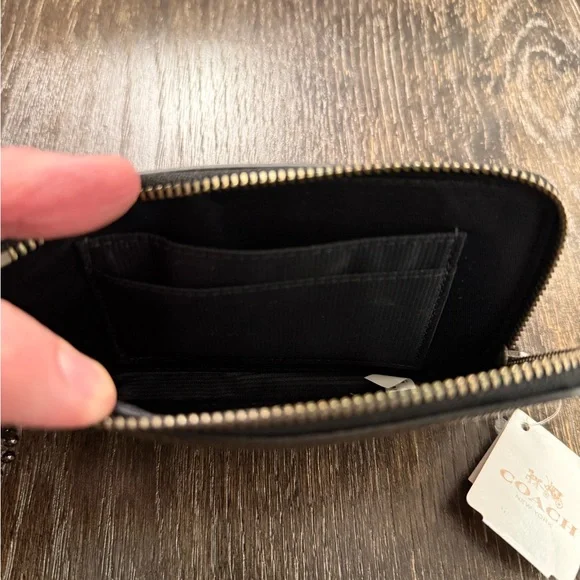 Coach Metallic Gold Hangtag Wallet Bagcharm - Picture 3 of 6